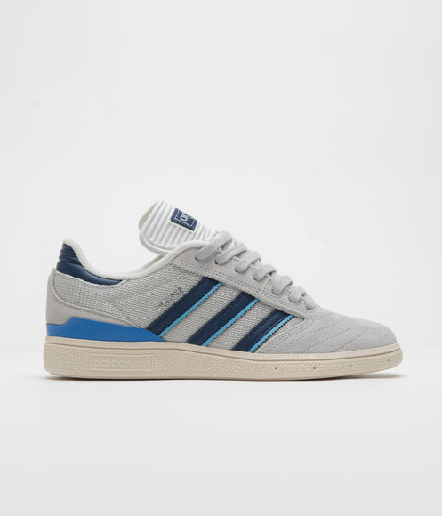 Adidas Busenitz Shoes - Grey Two / Dark Blue / Chalk White