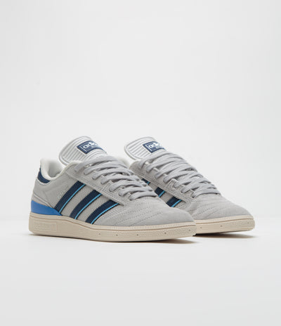 Adidas Busenitz Shoes - Grey Two / Dark Blue / Chalk White