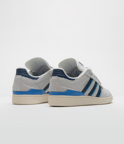 Adidas Busenitz Shoes - Grey Two / Dark Blue / Chalk White