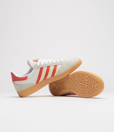 Adidas Busenitz Vintage Shoes - Feather Grey / Red / Orbit Grey