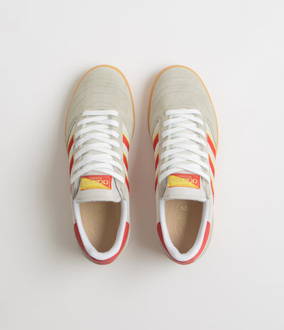 Adidas Busenitz Vintage Shoes - Feather Grey / Red / Orbit Grey