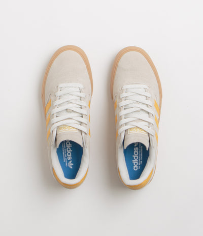 Adidas Busenitz Vulc II Shoes - Crystal White / Preloved Yellow / Gold Metallic