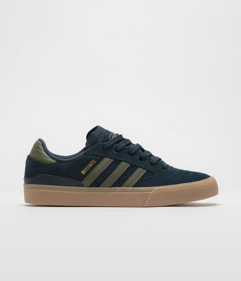 Adidas Busenitz Vulc II Shoes - Legend Ink / Olive Strata / Gold Metallic