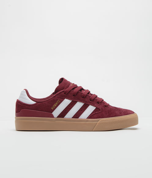 Adidas Busenitz Vulc II Shoes - Preloved Ruby / FTWR White / Gold Metallic