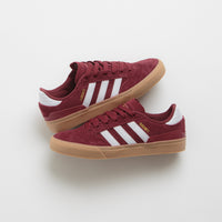 Adidas Busenitz Vulc II Shoes - Preloved Ruby / FTWR White / Gold Metallic thumbnail