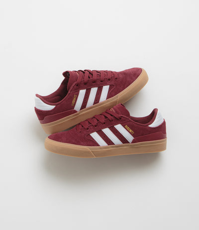 Adidas Busenitz Vulc II Shoes - Preloved Ruby / FTWR White / Gold Metallic