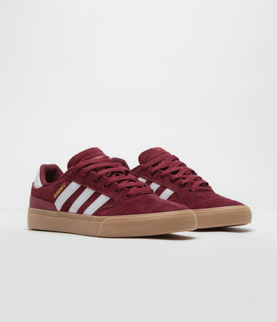 Adidas Busenitz Vulc II Shoes - Preloved Ruby / FTWR White / Gold Metallic