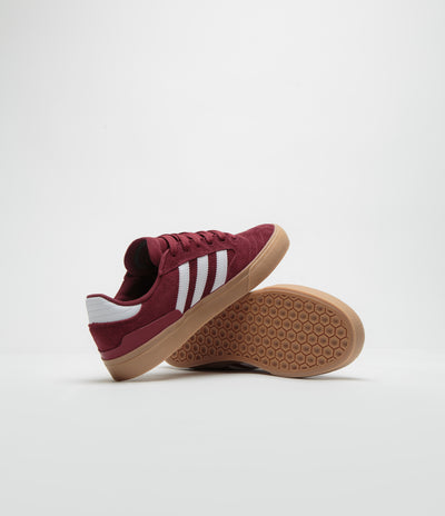 Adidas Busenitz Vulc II Shoes - Preloved Ruby / FTWR White / Gold Metallic