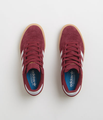 Adidas Busenitz Vulc II Shoes - Preloved Ruby / FTWR White / Gold Metallic