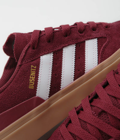 Adidas Busenitz Vulc II Shoes - Preloved Ruby / FTWR White / Gold Metallic