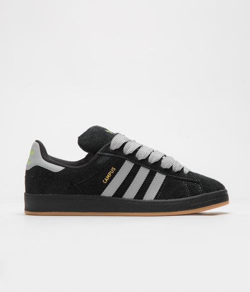 Adidas Campus Shoes - Core Black / Grey Two / Gold Metallic