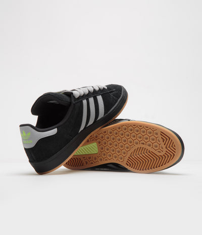 Adidas Campus Shoes - Core Black / Grey Two / Gold Metallic