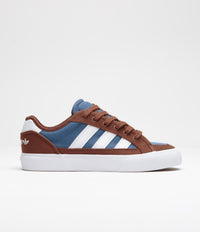 Adidas Court TNS Premiere Shoes - Brown / FTWR White / Crew Blue