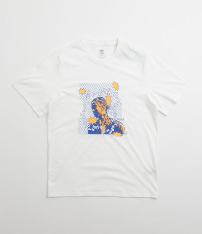 Adidas Dre T-Shirt - White / Team Royal Blue / Hazy Orange