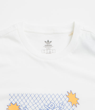 Adidas Dre T-Shirt - White / Team Royal Blue / Hazy Orange