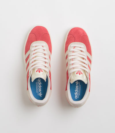 Adidas Gazelle ADV Shoes - Better Scarlet / Chalk White / Gold Metallic