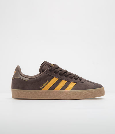 Adidas Gazelle ADV Shoes - Dark Brown / Preloved Yellow / Earth Strata