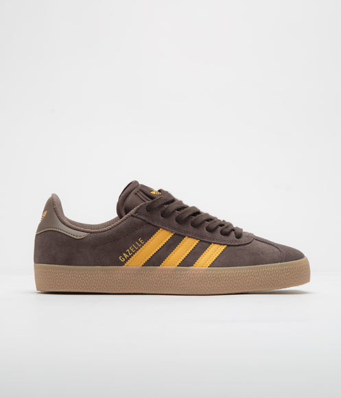 Adidas Gazelle ADV Shoes - Dark Brown / Preloved Yellow / Earth Strata