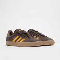 Adidas Gazelle ADV Shoes - Dark Brown / Preloved Yellow / Earth Strata thumbnail