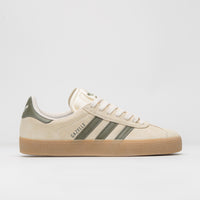 Adidas Gazelle ADV Shoes - Ecru Tint / Focus Olive / Gum thumbnail