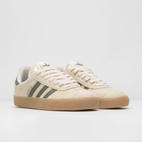 Adidas Gazelle ADV Shoes - Ecru Tint / Focus Olive / Gum thumbnail