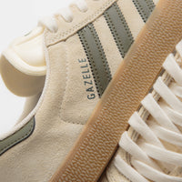 Adidas Gazelle ADV Shoes - Ecru Tint / Focus Olive / Gum thumbnail