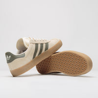 Adidas Gazelle ADV Shoes - Ecru Tint / Focus Olive / Gum thumbnail