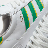 Adidas Nora Shoes - Cloud White / Court Green / Yellow thumbnail