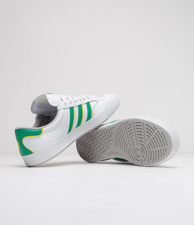 Adidas Nora Shoes - Cloud White / Court Green / Yellow