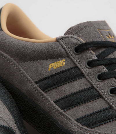 Adidas Puig Indoor Shoes - Charcoal / Core Black / Chalk White