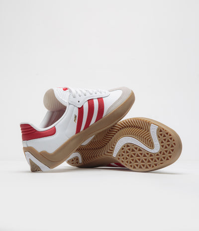 Adidas Puig Samba Shoes - FTWR White / Better Scarlet / Gum4