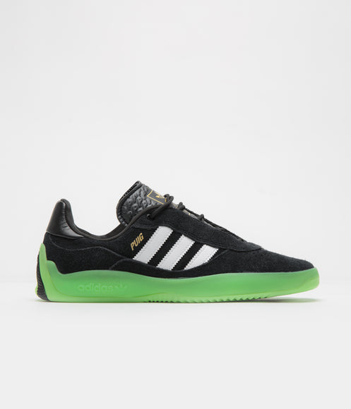 Adidas Puig Shoes - Core Black / FTWR White / Semi Solar Green