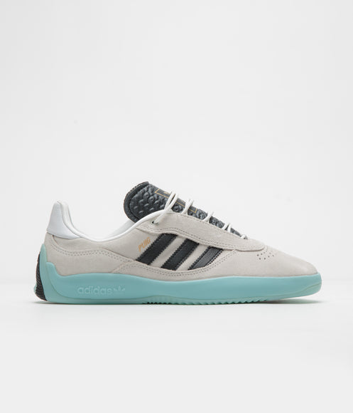 Adidas Puig Shoes - Crystal White / Core Black / Light Aqua