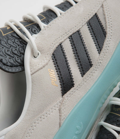 Adidas Puig Shoes - Crystal White / Core Black / Light Aqua