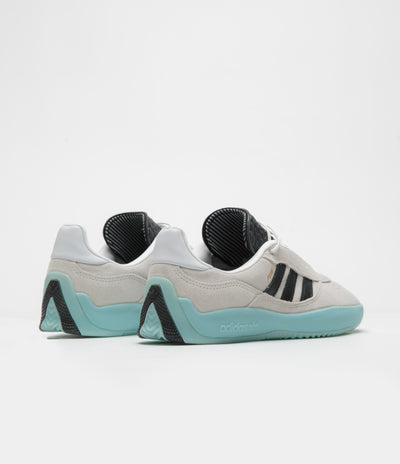 Adidas Puig Shoes - Crystal White / Core Black / Light Aqua