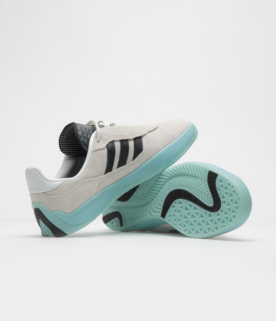 Adidas Puig Shoes - Crystal White / Core Black / Light Aqua