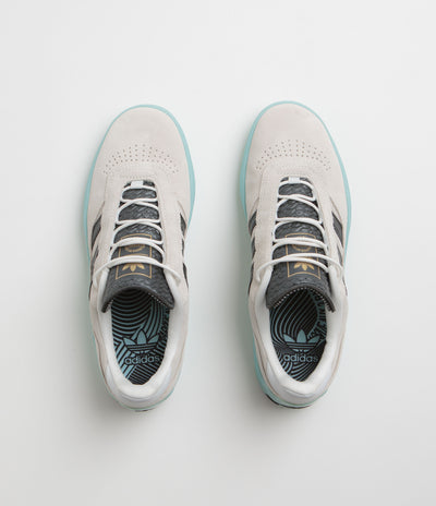 Adidas Puig Shoes - Crystal White / Core Black / Light Aqua