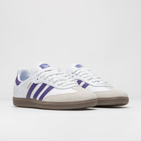 Adidas Samba ADV Shoes - Cloud White / Collegiate Purple / Gold Metallic thumbnail