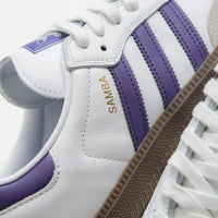 Adidas Samba ADV Shoes - Cloud White / Collegiate Purple / Gold Metallic thumbnail