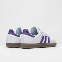 Adidas Samba ADV Shoes - Cloud White / Collegiate Purple / Gold Metallic thumbnail