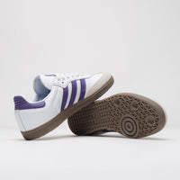 Adidas Samba ADV Shoes - Cloud White / Collegiate Purple / Gold Metallic thumbnail