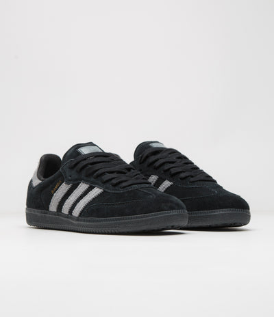 Adidas Samba ADV Shoes - Core Black / Grey Four / Gold Metallic