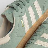 Adidas Samba ADV Shoes - Silver Green / Wonder White / Gold Metallic thumbnail