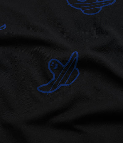 Adidas Shmoofoil Allover Print T-Shirt - Black / Team Royal Blue