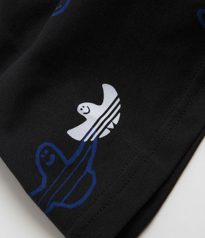 Adidas Shmoofoil Allover Print T-Shirt - Black / Team Royal Blue