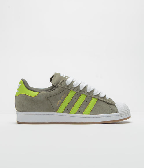 Adidas Superstar ADV Shoes - Olive Strata / Semi Solar Yellow / Gold Metallic