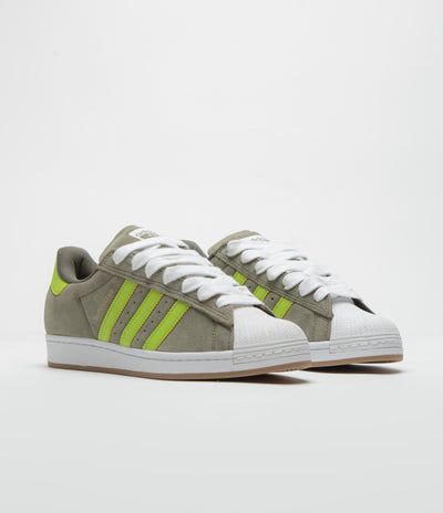 Adidas Superstar ADV Shoes - Olive Strata / Semi Solar Yellow / Gold Metallic