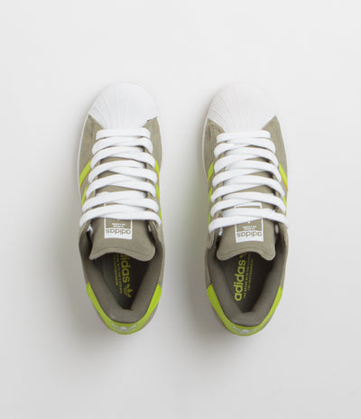 Adidas Superstar ADV Shoes - Olive Strata / Semi Solar Yellow / Gold Metallic