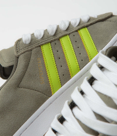 Adidas Superstar ADV Shoes - Olive Strata / Semi Solar Yellow / Gold Metallic