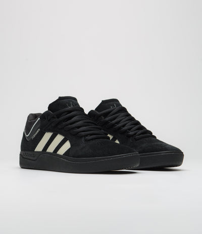 Adidas Tyshawn Shoes - Core Black / Zero Metallic / Spark